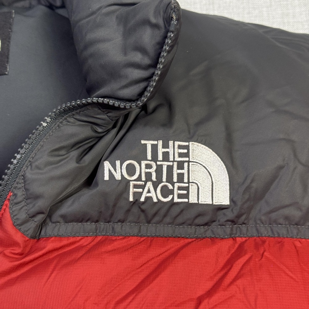 The North Face Puffer Jacket Mens Large Red Hooded 700 Fill Down Insulated - Picture 8 of 16